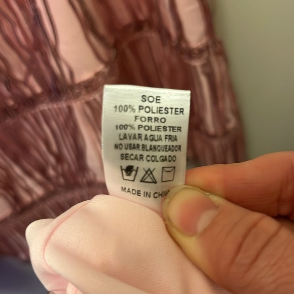 Altard state pink sequin Fringe Two-Piece Set size large - Picture 9 of 16